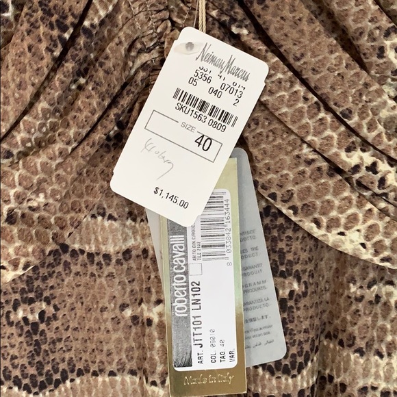 Roberto Cavalli Snake Skin Dress Size 40 NWT - Picture 6 of 7